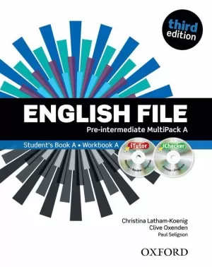 ENGLISH FILE PRE-INTERMEDIATE: MULTIPACK A WITH ITUTOR AND ICHECKER 3RD EDITION