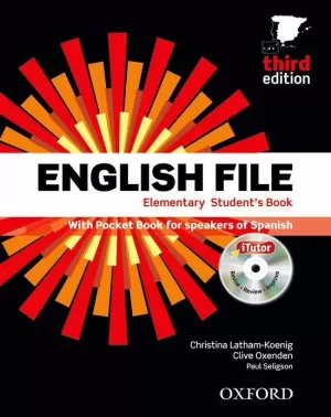 ENGLISH FILE ELEMENTARY: STUDENT'S BOOK AND WORKBOOK WITHOUT ANSWER KEY PACK 3RD