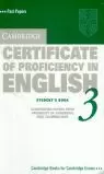 CERTIFICATE OF PROFICIENCY IN ENGLISH 3ST