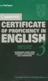 CERTIFICATE OF PROFICIENCY IN ENGLISH 3ST KEY