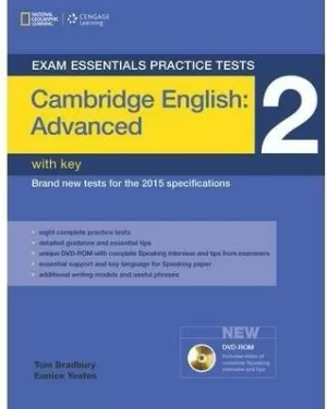 EXAM ESSENTIALS: CAMBRIDGE ADVANCED PRACTICE TESTS 2 W/KEY + DVD-ROM