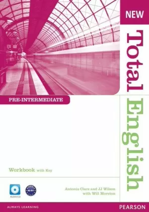 NEW TOTAL ENGLISH PRE-INTERMEDIATE WORKBOOK WITH KEY AND AUDIO CD PACK