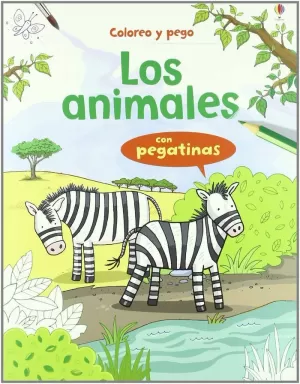 LOS ANIMALES COLOREO Y PEGO