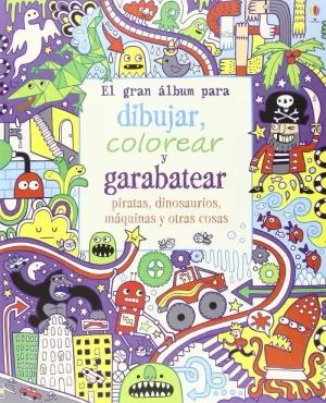 GRAN LIBRO PARA DIBU COLOR GARA PIRATAS