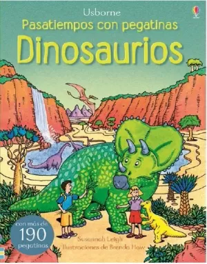 PASATIEMPOS CON PEGATINAS DINOSAURIOS