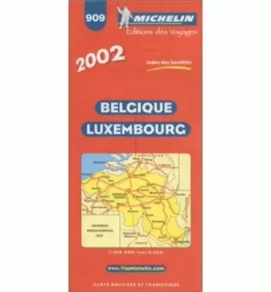 BELGICA LUXEMBURGO MAPA 909