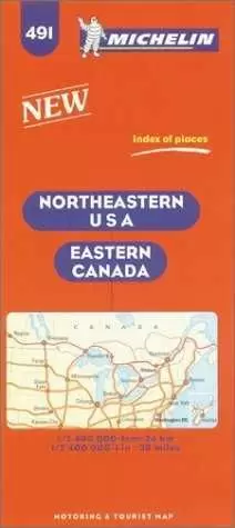 MAPA USA NORDESTE USA-CANADA 491