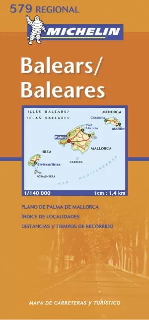 BALEARS BALEARES MAPA DE CARRETERES MICHELIN