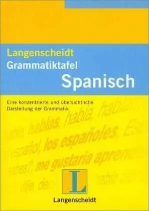 GRAMMATIKTAFEL ESPANISCH