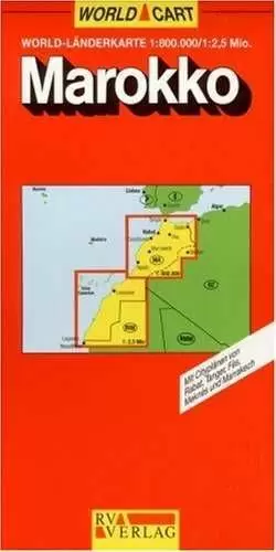 MARRUECOS MAPA CARRETERAS PLAZ