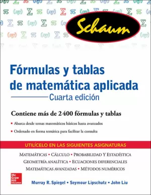 FORMULAS Y TABLAS DE MATEMATICA APLICADA