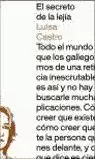 SECRETO DE LA LEJIA SECRETO DE LA LEJIA