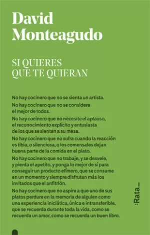 SI QUIERES QUE TE QUIERAN