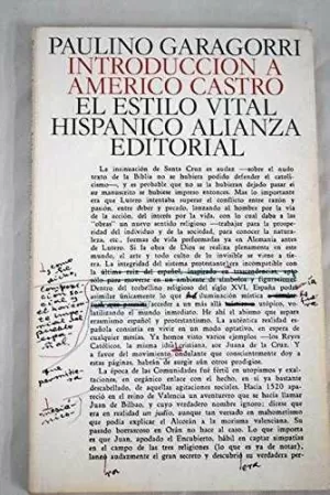 INTRODUCCION A AMERICO CASTRO INTRODUCCION A AMERICO CASTRO