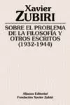 SOBRE EL PROBLEMA FILOSOFIA Y OTROS ESCRITOS 1932