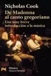 DE MADONNA AL CANTO GREGORIANO DE MADONNA AL CANTO GREGORIANO