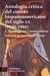 ANTOLOGIA CRITICA DEL CUENTO HISPANOAAMERICANO 1 ANTOLOGIA CRITICA DEL CUENTO HISPANOAAMERICANO 1