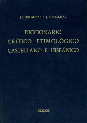 DICCIONARIO CRITICO ETIMOLOGICO 6 (Y-Z)