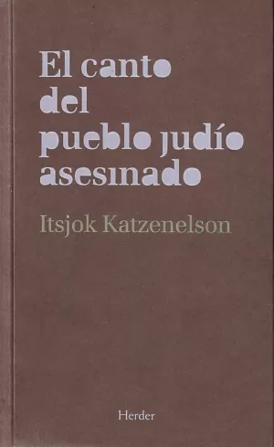 EL CANTO DEL PUEBLO JUDIO ASESINADO