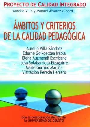 AMBITOS Y CRITERIOS DE LA CALIDAD PEDAGOGICA AMBITOS Y CRITERIOS DE LA CALIDAD PEDAGOGICA