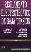 REGLAMENTO ELECTROT.BAJA TENSI REGLAMENTO ELECTROT.BAJA TENSI