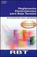 RBT REGLAMENTO ELECTROTECNICO BAJA TENSION (2002)