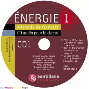 ENERGIE 1 CLASSE CD