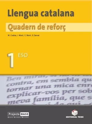 QUADERN DE REFORÇ LLENGUA CATALANA 1 ESO