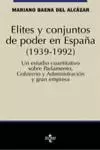 ELITES Y CONJUNTOS PODER ESPAÑ