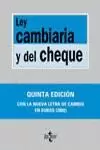 LEY CAMBIARIA Y DEL CHEQUE