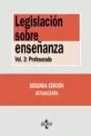 LEGISLACION SOBRE ENSEÑANZA III PROFESORADO 2ª EDI