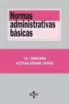 NORMAS ADMINISTRATIVAS BASICAS 2004 15ª EDICION