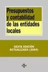 PRESUPUESTOS Y CONTABILIDAD ENTIDADES LOCALES 6ED