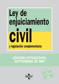 LEY DE ENJUICIAMIENTO CIVIL Y LEGISLACIÓN COMPLEMENTARIA