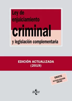 LEY DE EBJUICIAMIENTO CRIMINAL Y LEGISLACIÓN COMPLEMENTARIA 2019