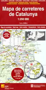 MAPA DE CARRETERES DE CATALUNYA (1:250.000) -2018-