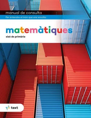 MANUAL DE CONSULTA. MATEMÀTIQUES 6