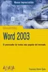 WORD 2003. MANUAL IMPRESCINDIBLE