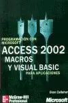 ACCESS 2002 MACROS Y VISUAL BASIC