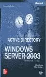 ACTIVE DIRECTORY WINDOWS SERVER 2003 ACTIVE DIRECTORY WINDOWS SERVER 2003