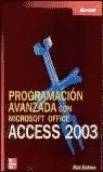 PROGRAMACION AVANZADA ACCESS 2003 MICROSOFT OFFICE