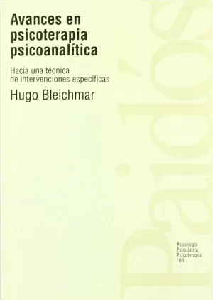 AVANCES EN PSICOTERAPIA PSICOA