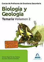 CUERPO DE PROFESORES DE ENSEÑANZA SECUNDARIA. BIOLOGÍA Y GEOLOGÍA. TEMARIO. VOLU