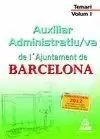 AUXILIAR ADMINISTRATIU/VA DE L'AJUNTAMENT DE BARCELONA