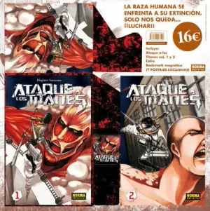 PACK ATAQUE A LOS TITANES 1+ 2