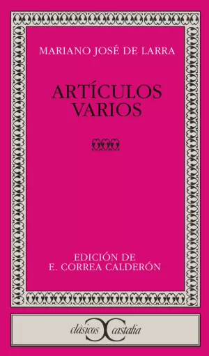 ARTICULOS VARIOS DE LARRA