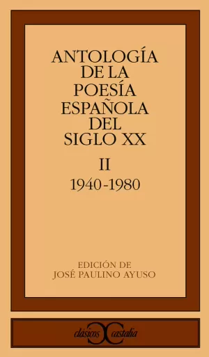 ANTOLOGIA POESIA ESPAÑOLA S.XX