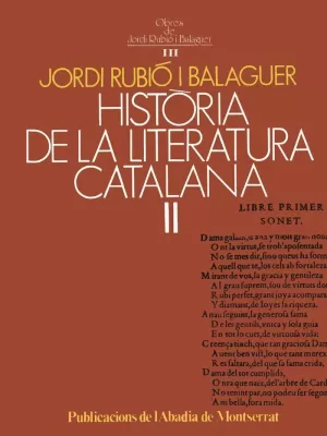 HISTORIA DE LA LITERATURA CATALANA VOL II
