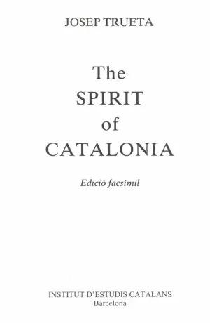 THE SPIRIT OF CATALONIA