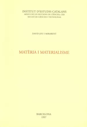 MATERIA I MATERIALISME